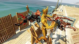 GTA V - Best Extreme Ragdolls And Fails V.64 (Guardians of the Galaxy / Epic Ragdolls)