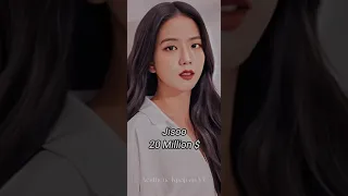 Blackpink members net worth in 2022 || #blackpink #fypシ #lisa #jisoo #jennie #rosé #shorts