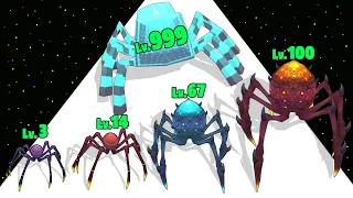 Spider Insect Evolution Run - Level Up Last Spider Max Level Gameplay (New Update)