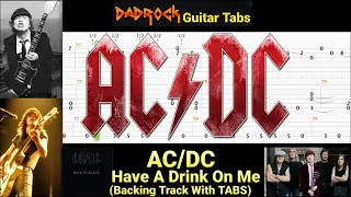 Have A Drink On Me - AC/DC - Guitar + Bass Backing Track With TABS