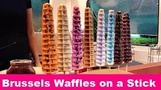 STREET FOOD HOLLAND Brussels Waffles on a Stick (with or without topping) & Crepes FOODTRUCK TREK