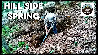 How to Dig an Off Grid Hill Side Spring By Hand