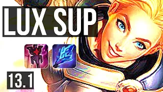 LUX & Caitlyn vs PYKE & Draven (SUP) | 3/0/6, Rank 8 Lux | EUW Challenger | 13.1