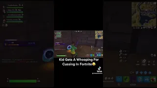 Kid Gets A Whooping For Cussing In Fortnite!!!