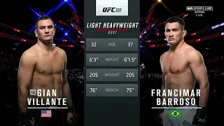 Gian Villante vs Francimar Barroso