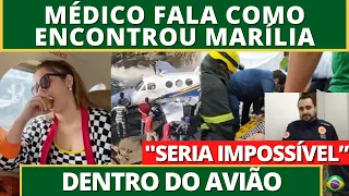 MEDICO FALA COMO ENCONTROU MARILIA MENDONÇA DENTRO DO AVIÃO