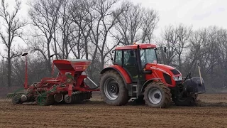 Wiosenna uprawa i siew 2015 z Zetor forterra HSX 140 Unia Focus i Zetor Proxima Power 110