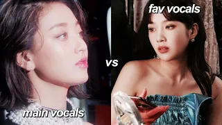 main vocalist vs favorite voice in each kpop group