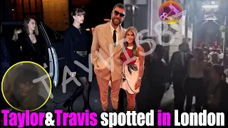 Taylor Swift & Travis Kelce spotted supporting Cara Delevingne at London theater