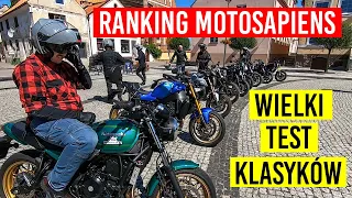 Test 9 motocykli klasycznych z kanałem Motovoyager - autorski ranking Krzysztofa. Które moto wygra?