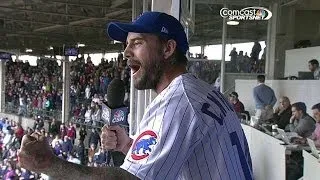 CM Punk sings 'Take Me Out to the Ballgame' at Wrigley Field