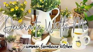 *NEW* COZY SUMMER 2023 DECORATE WITH ME / SUMMER FARMHOUSE KITCHEN / ROBIN LANE LOWE