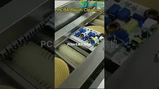 SMT PCBA automatic Brush cleaning machine for Smart EMS factory PCB assembly