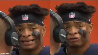 Justin Fields Caught Crying After Being Sacked 9 Times In One Game