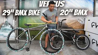 20 Inch BMX vs 29 Inch BMX Bike!