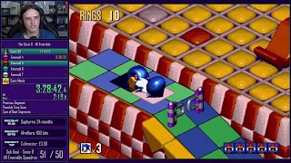 Sonic 3D Blast Genesis - All Emeralds speedrun in 46:32