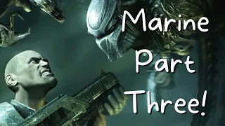 PREDATOR BOSS FIGHT! | Aliens vs Predator (2010) Playthrough (Marine Part 3)