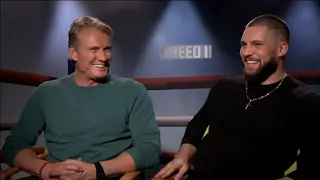 CHAT WITH THE STARS: Dolph Lundgren and Florian Munteanu talk "Creed II"