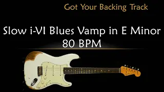 Backing Track - Slow i-VI Blues Vamp in E Minor