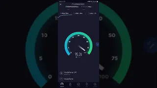 Vodafone UK 4G speedtest - Band 1 only