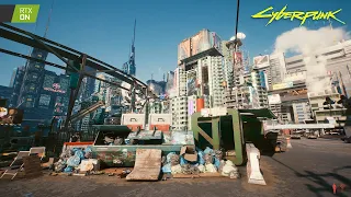 Cyberpunk 2077 Free Roam : Walking Around Night City 4K Ray Tracing - RTX 3090 PC MAX SETTINGS