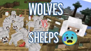 SHEEPS vs WOLVES - MINECRAFT INTENSE FIGHT