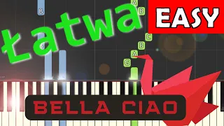 🎹 Bella ciao - Piano Tutorial (łatwa wersja) 🎵 NUTY W OPISIE 🎼