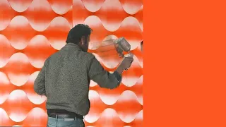 3d wall painting design.3d bubble design.