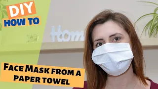 How to make a disposable Face Mask from a paper towel for only $ 0.1