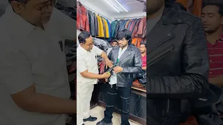 Leather Jacket Shoping☺️🛍️ #ishaanali11 #motivation #winter #jack