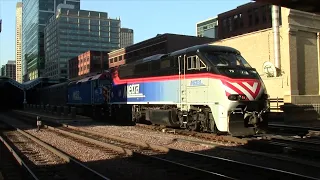 Metra AM rush hour at Chicago Ogilvie Transportation Center! 7/27/2023