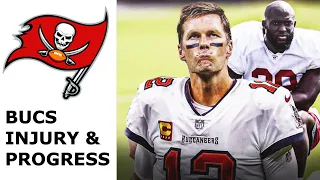 Tom Brady Buccaneers injury and progress for Eagles Wild Card matchup on Sunday