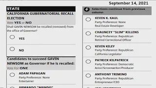 Voter registration deadline Monday for California recall election