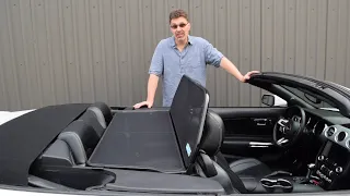 Benefits of a convertible wind deflector. Wind deflectors reduce wind and noise by up to 75%