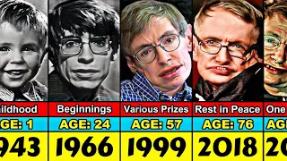 Stephen Hawking Transformation From 1 to 76 Year Old