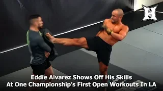 Eddie Alvarez Shows Off His Skills At ONE Championship’s First Open Workouts In LA