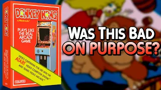 Atari 2600 Donkey Kong: Was This Port TANKED to Make ColecoVision Look BETTER?