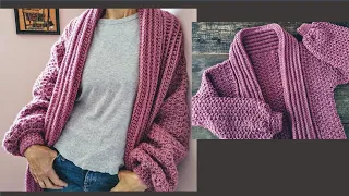 Suéter a crochet para mujer muy fácil ¡Paso a paso!