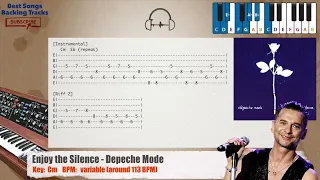 🎹 Enjoy the Silence - Depeche Mode Piano Backing Track with chords and lyrics
