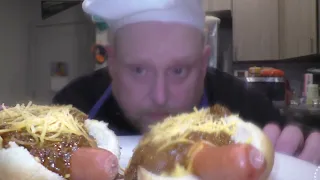 Tank Cooks Chili Dogs