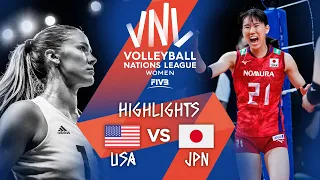 USA vs. JPN - Highlights Week 4 | Women's VNL 2021