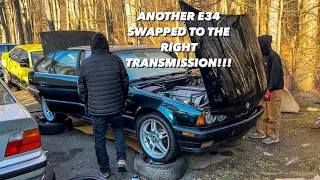 E34 525i manual swap complete!