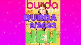 BURDA 9/2023 NEW CLASSICS НОВИНКА Элегантные Модели 32 Выкройки с Показа мод Ткани в клетку Пальто