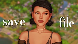 a BRAND NEW realistic save file in the sims 4 || lore, drama, nostalgia + more!