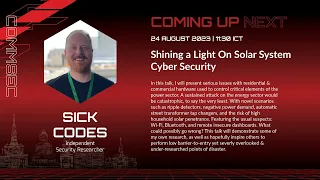 #HITB2023HKT #COMMSEC D1 - Shining A Light On Solar System Cyber Security - Sick Codes