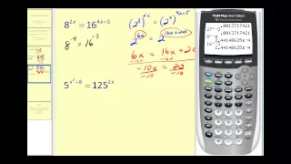 Solving Exponential Equations - Part 1 of 2