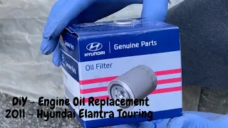 DIY - 2011 Hyundai Elantra Touring i30 cw - Engine Oil & Filter Replacement