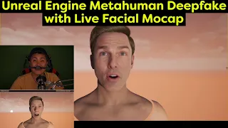 Unreal Engine Metahuman Deepfake with Live Facial Mocap