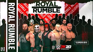 WWE 2K20 30 Man Royal Rumble Gameplay Match