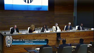 Board of Police Commissioners Meeting April 23, 2024